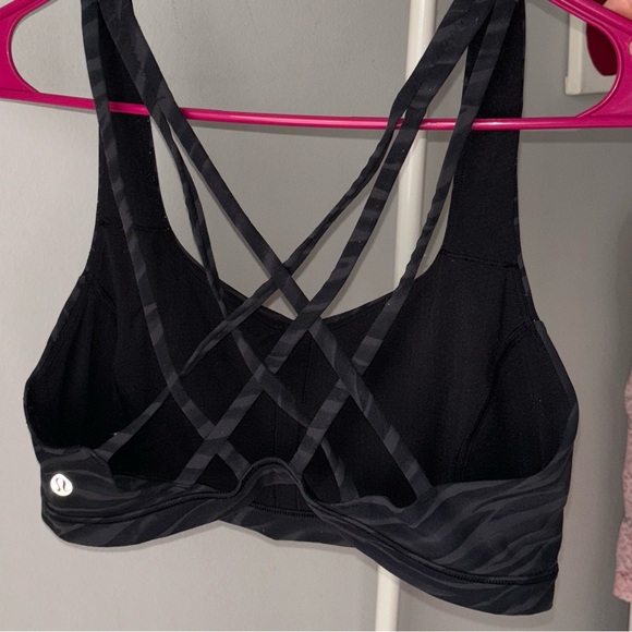 Lululemon Free To Be Serene Bra Le Tigre Camo Deep Coal Multi size 8 - Picture 6 of 8